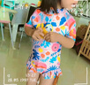 361°儿童泳衣女童可爱印花短袖连体游泳衣中小童女孩夏季速干泳装 实拍图