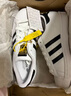 阿迪达斯adidas三叶草贝壳头SUPERSTAR男女休闲鞋EG4958 44.5码 实拍图