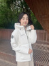 波司登（BOSIDENG）25年新款羽绒服90绒女短款连帽保暖防风修身加厚外套B250245112XS 糙白|8003-白噪清冷风 M 165/88A 【110斤-120斤】 实拍图