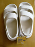 优调2025新款夏季厚底防滑凉鞋女外穿厚底运动平底软底大码沙滩鞋海边 白色(柔软舒适，不磨脚跟) 39 实拍图