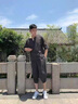 莫代尔睡衣男夏季薄款中国风男士唐装亚麻七分袖大码居士服V领棉麻套装 【套装】深灰色 M 适合体重(90-105)斤 晒单实拍图