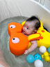 贝恩拉儿童游泳圈0-3岁 婴儿免充气防侧翻泳圈宝宝洗澡玩具装备水上用品 甲壳虫橙色【3个月-3岁】 实拍图