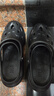 海澜之家HLA凉鞋男士洞洞鞋包头舒适拖鞋HAALXM2DBK120 黑色38/39(双码) 实拍图