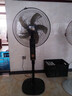 骆驼电风扇家用落地扇空气循环扇2025新款大风力轻音风扇智能语音遥控摇头扇铝叶立式客厅卧室台地两用 22号机械款【5叶优质塑叶 3档调节 1H定时】 广角送风 可升降调节 实拍图