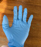 乌斯京 一次性手套食品级橡胶手套加厚美容烘焙餐饮厨房透明小龙虾手套 食品级蓝色丁腈（耐用型）100只 大码 实拍图