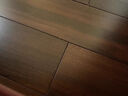 帝诺居 圆盘豆实木地板原木纹柚木色本色 地暖地热锁扣免龙骨家用木地板 A020圆盘豆黑胡桃色910X123平扣 平米 实拍图