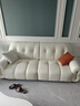 冬熊棉花糖真皮沙发法式奶油风客厅小户型轻奢白色钢琴键云朵沙发 【三人位2.2米】 进口S级青皮【旗舰版】凝胶记忆棉+6CM紫罗兰 实拍图