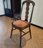 巢趣美式复古餐椅家用实木餐桌椅子现代轻奢靠背椅简约餐椅 兰卡餐椅加菲咖色【两把起拍】 实拍图