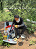 火枫（FIRE-MAPLE）轻山轻量化折叠架 户外露营折叠桌烹饪操作台搭配高山气罐使用 实拍图