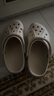 卡骆驰crocs洞洞鞋贝雅卡骆班轻便耐磨一脚蹬休闲鞋|205089 冬日白/彩色-1LI 37 /38(230mm) 实拍图