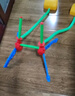 爸爸妈妈火箭发射玩具儿童飞天冲天火箭炮户外玩具脚踩踏弹射小火箭发射器 实拍图