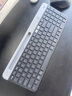 罗技（Logitech）K580无线蓝牙键盘带手机支架可跨屏切换静音按键无限薄膜键盘笔记本电脑手机ipad平板键鼠套装 K580【星空灰】+M720鼠标 实拍图