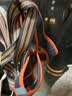 TRUELOVE狗狗牵引绳小型犬狗绳子遛狗绳背心式泰迪柯基宠物用品小狗胸背带 灰桔色 M(胸围44-48cm)建议11-14斤选择 实拍图