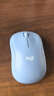 罗技（Logitech）M221 轻音鼠标 无线鼠标 办公鼠标 对称鼠标 带无线微型接收器 雾霭蓝 实拍图