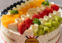 味多美 新鲜蛋糕 生日蛋糕  水果蛋糕 北京同城配送 新经典100% 20cm 原味坯杂果夹心 实拍图