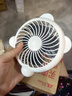 手持小风扇迷你充电水果花朵小风扇学生实用伴手礼儿童创意小礼品活动赠送小礼物 4寸熊猫风扇|直插一档|静音大风力|即插即用 实拍图