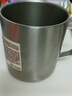 无印良品（MUJI）不锈钢双层马克杯 大容量男女办公学生水杯茶杯咖啡杯 银色 490ml 实拍图