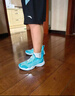 李宁童鞋儿童篮球鞋男女大童音速8透气减震支撑运动鞋YKBS046 纯净蓝/蝴蝶蓝-23 38 实拍图