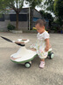 babyhood儿童扭扭车1-3-6岁防侧翻宝宝溜溜车礼物玩具车 亲子共乘款塔佩绿 实拍图