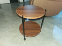 姗姗木艺边几客厅小茶几移动床头柜麻将边桌圆形小桌子简易置物架 实拍图