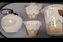 瓷牌茗茶具（cipaiming teaset）旅行茶具套装户外便携式陶瓷快客杯一壶四杯办公室功夫茶壶泡茶 白古茗1壶4杯+罐盘+棕皮包+巾夹 实拍图