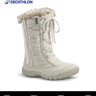 迪卡侬（DECATHLON）保暖棉鞋女冬季加厚防水短筒东北雪地靴女徒步SH500 浅白垩灰 37 实拍图