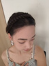 彩妆鹿假发发箍鱼骨辫子 遮白发神器高颅顶麻花辫蓬松发卡洗脸头箍深棕 实拍图