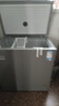 美的（Midea）【新款全新升级】冰柜家用商用冷柜冷藏冷冻保鲜柜小型冰柜节能省电冰箱卧式冰柜 一级能效 200L 灰色 200KMF(E) 实拍图