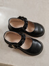 富罗迷女童皮鞋春秋季新款方口透气软底单鞋儿童校园演出鞋 黑色 29  实拍图