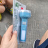 得力（deli）LED双照明强光手电筒 USB充电轻巧便携 双灯多场景 户外钓鱼 大号蓝色 实拍图