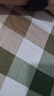 单人床单大学生寝室上下铺专用被单格子可裸睡磨毛水洗棉床单单件 红棕绿格【床单】 100x210cm【适合学生宿舍床】 实拍图