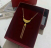 中国黄金（CHINA GOLD）足金精品幸福花嫁流苏黄金套链项链送女友老婆生日七夕情人节礼物 约 5.8g【克重多退少补】 实拍图