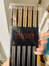 美厨（maxcook）304不锈钢筷子 鸡翅木柄防滑不发霉家用套装公筷餐具 5双MCK6483 实拍图