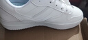 COSMICKISS小白鞋男鞋青少年百搭春季舒适运动男鞋轻便休闲板鞋子厚底男潮 纯白【41码】 实拍图