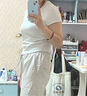 森马（Semir）短袖t恤女短款修身圆领内搭25夏凉感V领上衣109325100006 实拍图
