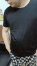 战浩【2件】冰丝莫代尔棉短袖t恤男夏季青年薄纯白色打底衫圆领半袖体 白色+黑色 2XL 建议【150-165斤】 实拍图