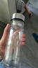 苏泊尔（SUPOR）玻璃杯茶水分离男士水杯双层高硼硅玻璃耐高温大容量办公泡茶杯子 行砚黑400ml 实拍图