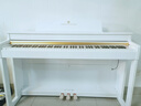 特伦斯电钢琴88键重锤专业电子钢琴成人儿童家用立式电钢E55 烤漆白色【演奏级】 实拍图