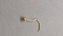 中国黄金（CHINA GOLD）黄金耳钉女足金圆珠耳钉小金豆耳饰七夕情人节礼物送女友老婆 【京速达】约3mm圆珠耳钉一对约0.3g 实拍图