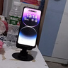 手机支架桌面IPAD平板支架可旋转升降懒人直播拍视频追剧神器小巧便携支撑架可折叠 金属底座旋转折叠 黑色 实拍图