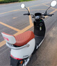 立马电动摩托车MINI 80公里长续航1200W电机60V20Ah铅酸电池外卖家用舒适出行电动车 梦幻白 实拍图