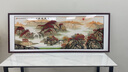 墨派新中式客厅装饰画沙发背景墙挂画办公室山水画横幅手绘国画壁画 鸿运当头 160*60cm/实木框+喷绘(适合2.0米沙发) 实木边框 实拍图