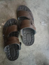意尔康意尔康凉鞋男2025新款夏季真皮软底防滑沙滩鞋大码两用外穿凉拖鞋 深棕色 1808棕色 38 * 实拍图