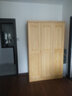 其生园【包安装】衣柜卧室全实木家用大衣柜收纳柜子衣橱可定制 【加厚柜门】两门双抽【0.8米主柜】 全实木环保背板 实拍图