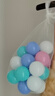 加厚可啃咬儿童海洋球宝宝室内无味无毒环保彩色波波球婴儿家用 【网袋装 好收纳】20个 加厚环保 放心好球【马卡龙款】 实拍图