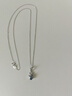 周六福18K金项链十字链彩金项链素链生日礼物 白18K约0.8g-40+5cm 实拍图