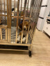 金百特 【不锈钢狗笼子】 金毛狗笼子中大型犬狗笼子宠物狗狗笼子狗屋高档狗别墅 长110*宽72*高95cm（激光满焊） 实拍图