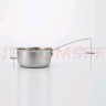 无印良品（MUJI） 不锈钢铝整体三层钢单柄锅 奶锅 小锅 单人食锅 银色 约1.5Ｌ/直径16*高13cm 实拍图