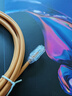PANDUIT 泛达超六类细网线CAT6A类跳线家用电脑宽带POE监控万兆高速成品线 赤茶橘 5米 实拍图