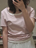 森马（Semir）短袖t恤女短款假两件百搭上衣25夏装显瘦U领套头衫109325100015 实拍图